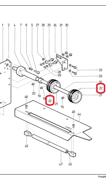 JUNTA TÓRICA APILADOR AUTÓMATA BOLSILLOS DURKOPP 745 - O-RING