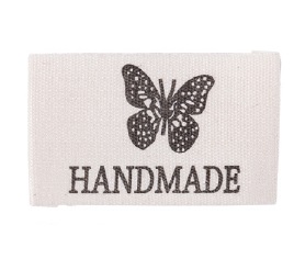 etiqueta de algodón handmade