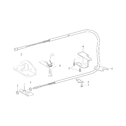 CABLE ABRIR TENSIÓN MÁQUINA PLANA BROTHER   TENSION RELEASE WIRE