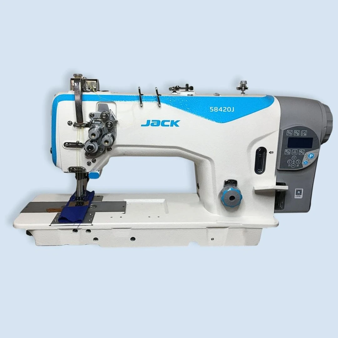 MÁQUINA DE 2 AGUJAS FIJAS CORTAHILOS JACK JK 58420B A (1/4')
