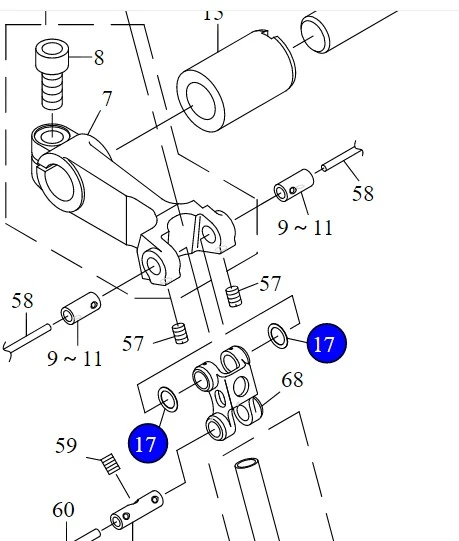 NEEDLE DRIVING LINK WASHER OVERLOCK JUKI