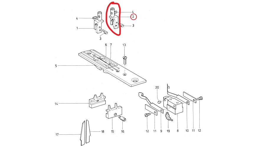 MORSETE DERECHO AUTÓMATA BOLSILLOS DURKOPP 745