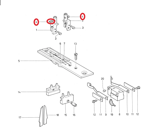 TORNILLO DURKOPP 745   SCREW