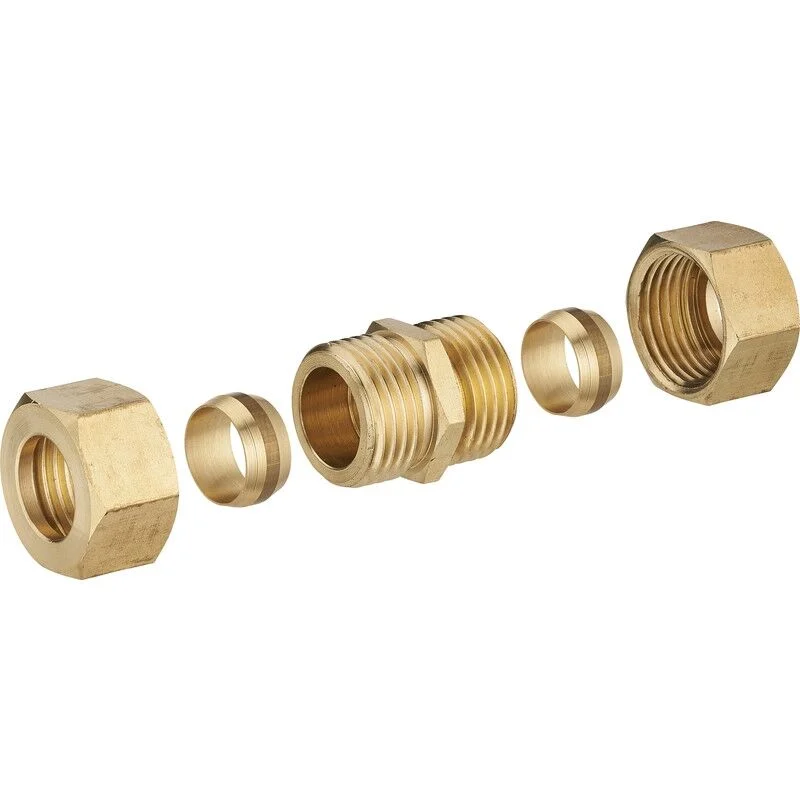 RACOR UNION RECTO PARA TUBO DE COBRE 10MM