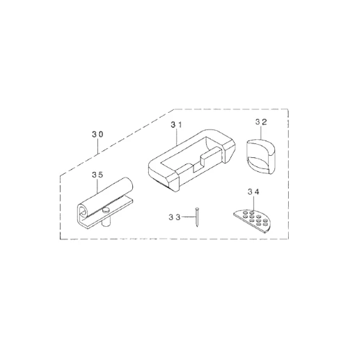 CONJUNTO DE GOMAS Y BISAGRAS JUKI   RUBBER HINGE