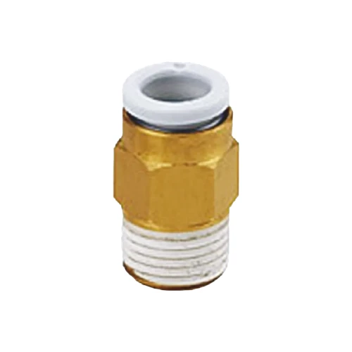 RACOR RECTO METÁLICO MACHO M5   TUBO 4MM