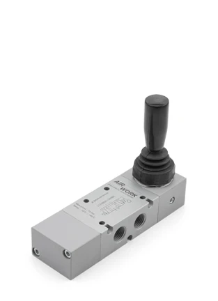 VÁLVULA MANUAL 90º MONOESTABLE 5/3 1/8'