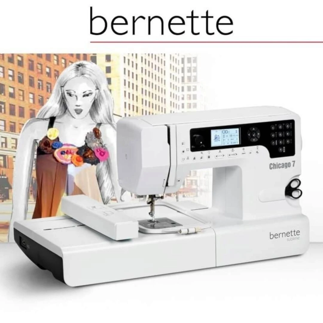MÁQUINA DE COSER Y BORDAR BERNETTE CHICAGO 7