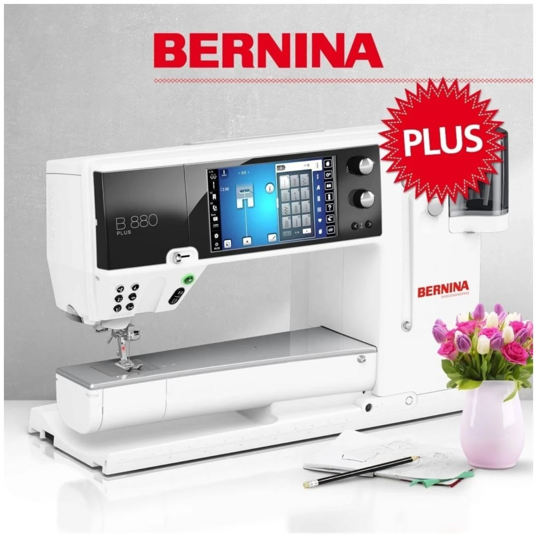 MÁQUINA DE COSER Y BORDAR BERNINA 880 PLUS (NO INCLUYE UNIDAD DE BORDADO)