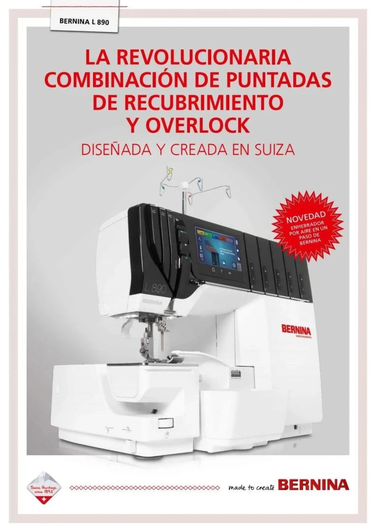 MÁQUINA OVERLOCK – RECUBRIDORA BERNINA L 890