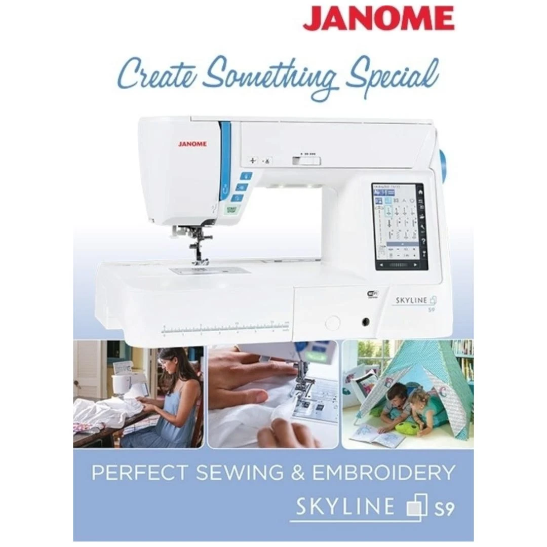 MÁQUINA DE COSER Y BORDAR JANOME SKYLINE S9