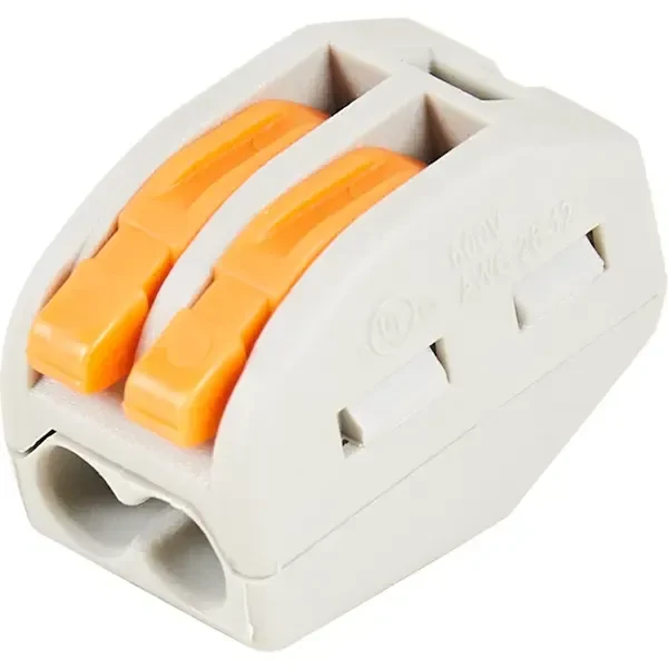 TERMINAL DE CONEXIÓN MEDIANTE PALANCA 2 HILOS (0,75 2,5MM)