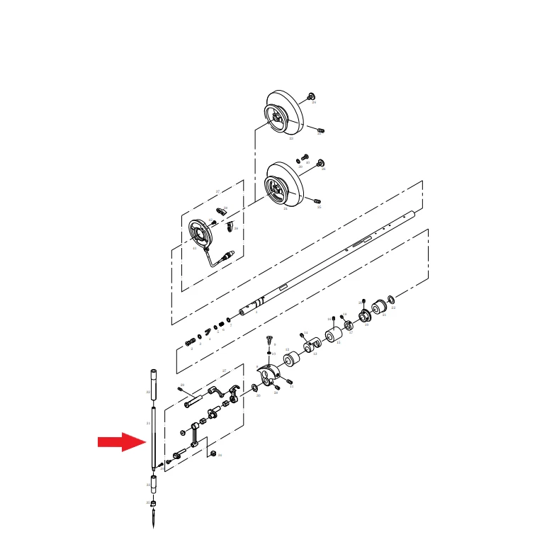 BARRA AGUJAS MÁQUINA TRIPLE ARRASTRE SUNSTAR   NEEDLE BAR