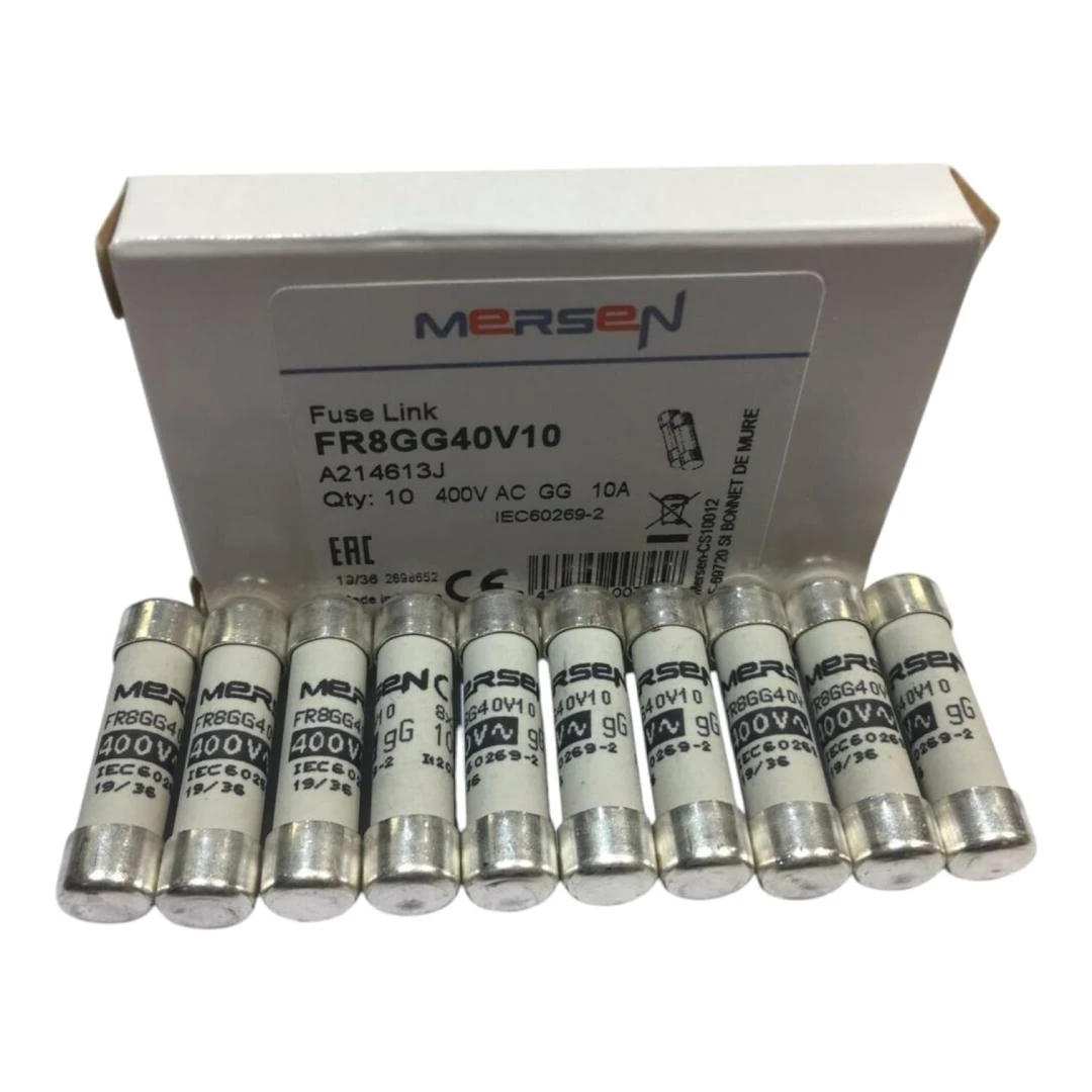 FUSIBLE CILÍNDRICO CERÁMICO 10A 400V 8X31 GG (10 UNIDADES)