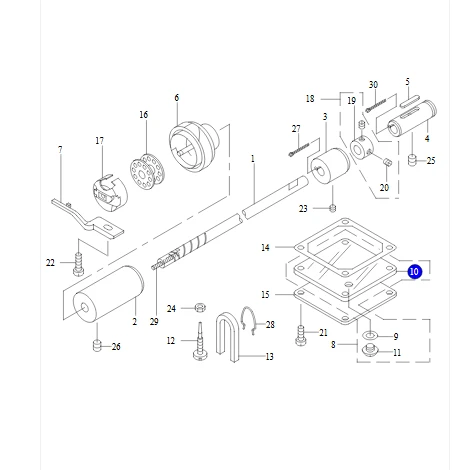 VISOR DEPÓSITO ACEITE JUKI   LUBRICATING OIL PUMP COVER