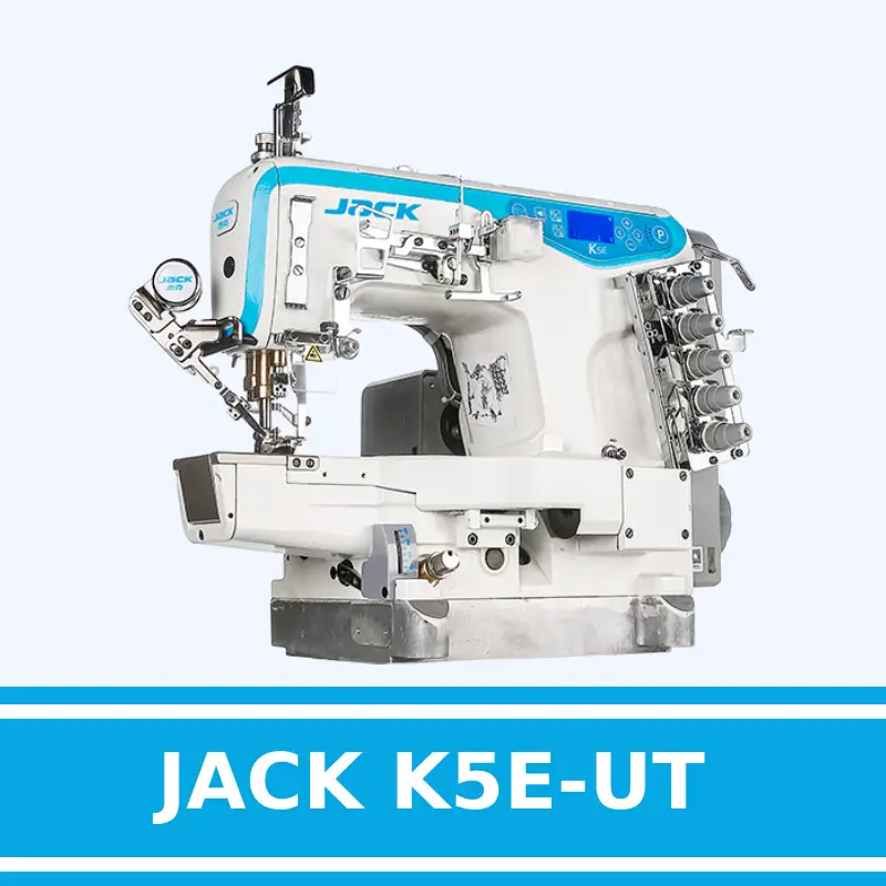 MÁQUINA RECUBRIDORA CORTAHILOS Y CUCHILLA LATERAL JACK K5E UT 35