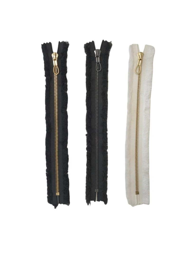 CREMALLERA CHENILLA CRUDO