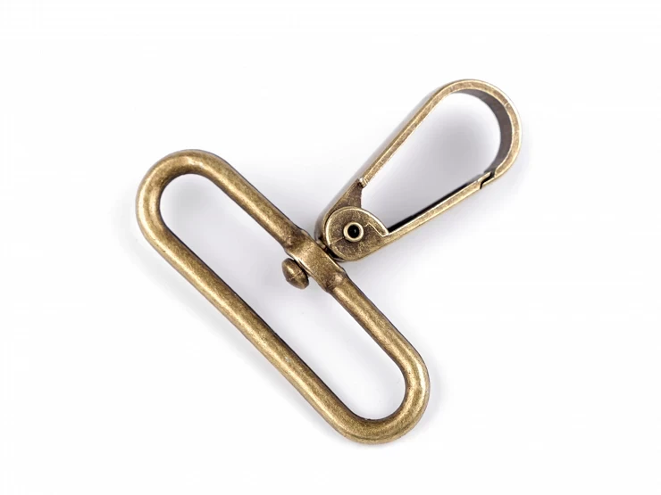 MOSQUETÓN METÁLICO 50MM ORO VIEJO