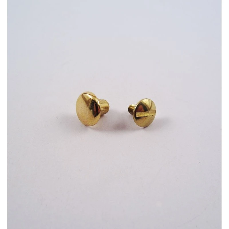 REMACHE CON TORNILLO DORADO