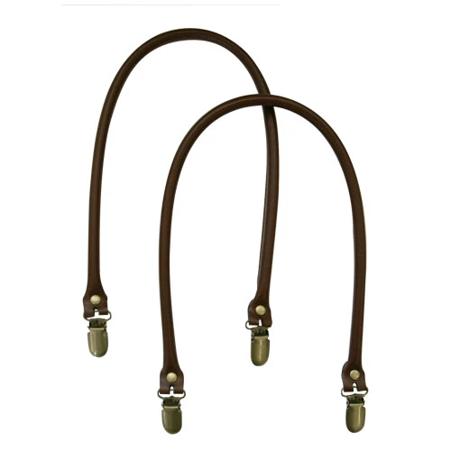 ASA CUERO NATURAL PARA BOLSO CON PINZA