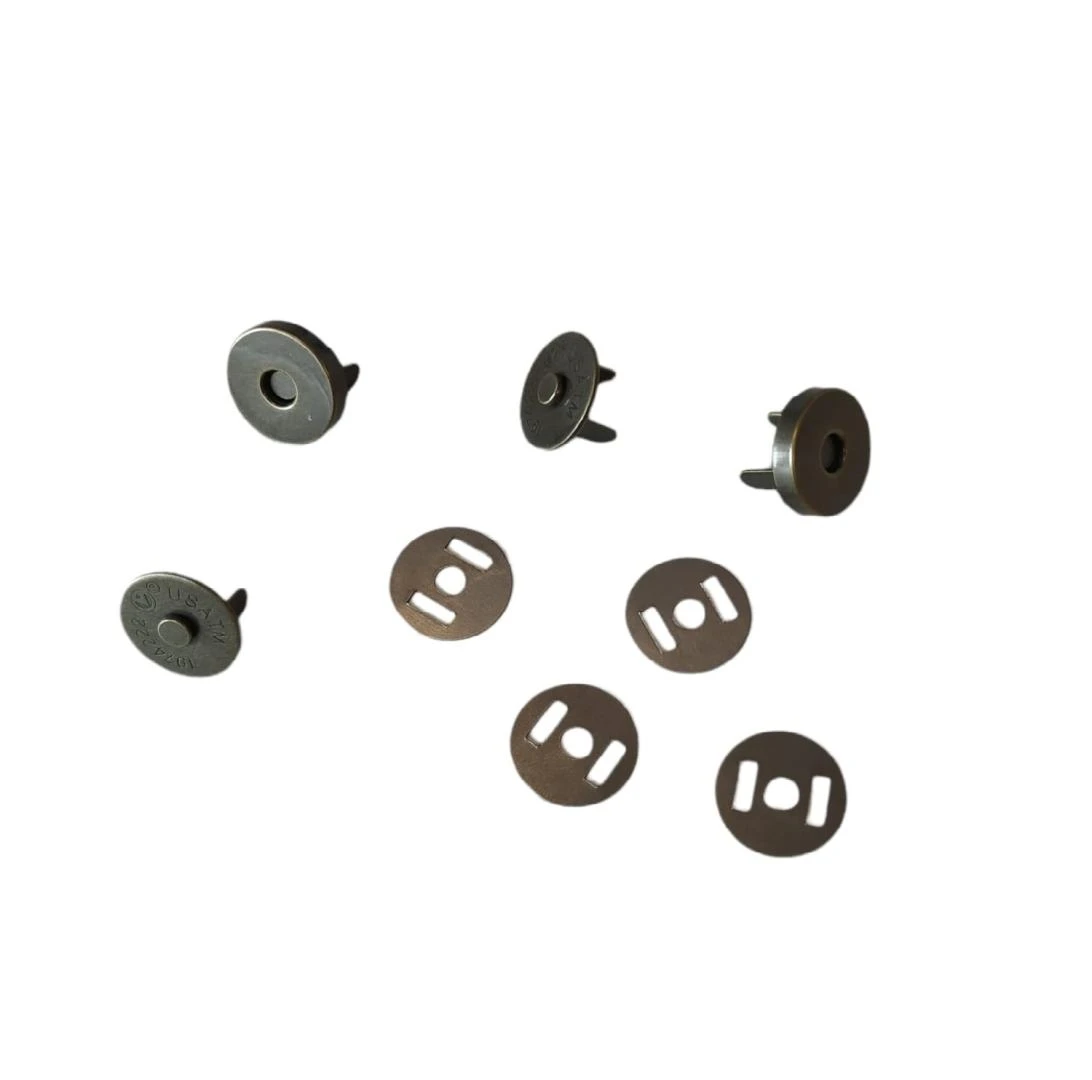 CIERRE METÁLICO MAGNÉTICO 14MM ORO VIEJO