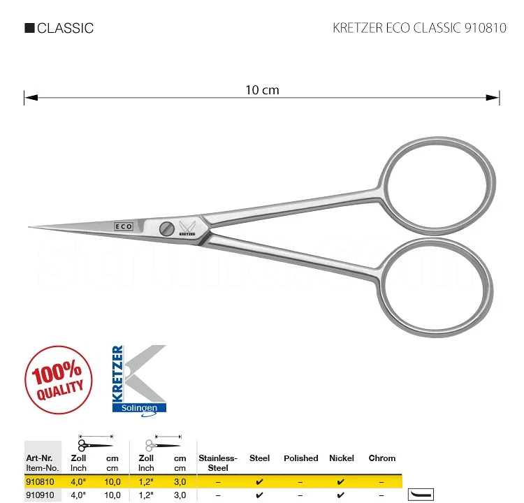 TIJERA KRETZER ECO CLASSIC 4' 910810