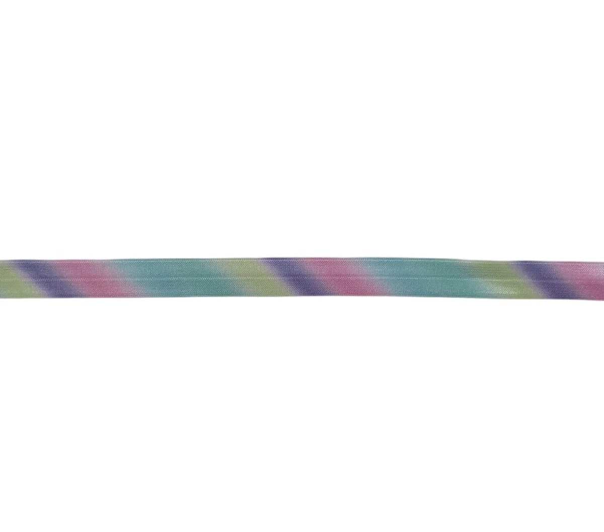 BIES ELÁSTICO FOE MULTICOLOR 15MM ARCOÍRIS CLARO 25CM