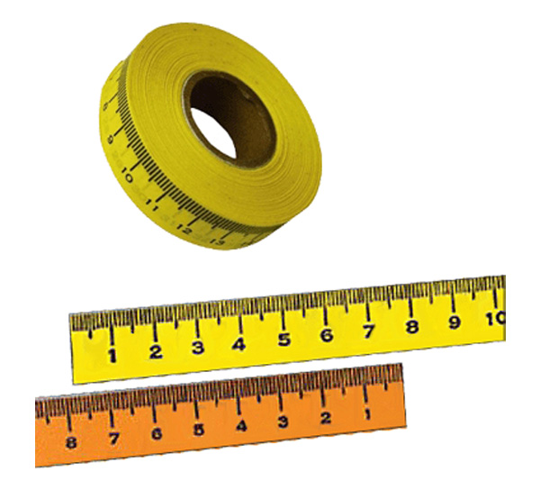 cinta metrica adhesiva de derecha a izquierda amarilla 183-1