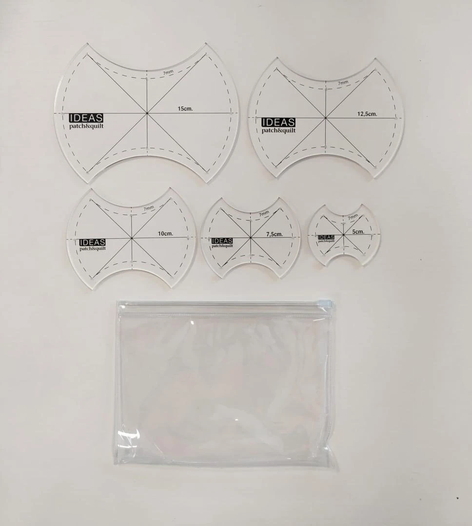 REGLA PLANTILLA APPLE CORE 5 TAMAÑOS