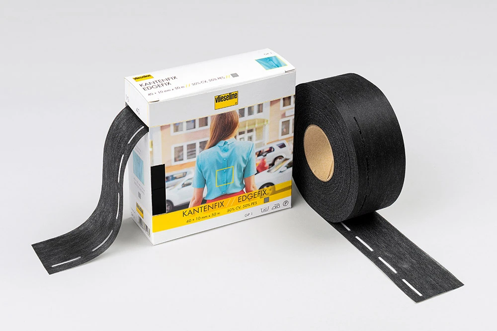 ENTRETELA KANTENFIX NEGRO ROLLO 100 METROS