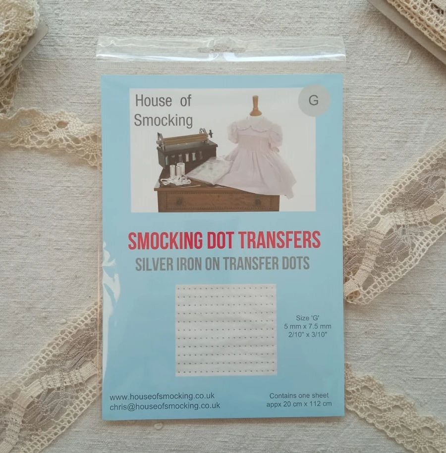PAPEL PUNTO SMOCK LETRA G PLATA