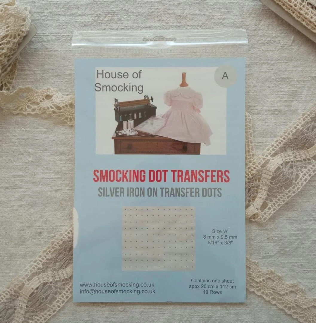 PAPEL PUNTO SMOCK LETRA A PLATA