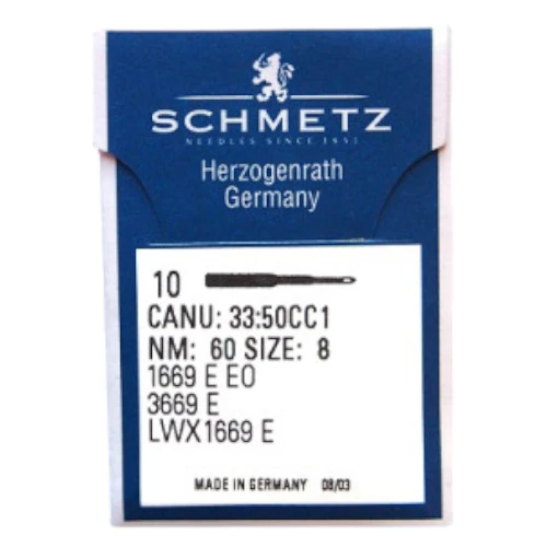 AGUJAS 1669 E EO PUNTADA INVISIBLE NM 60 SCHMETZ