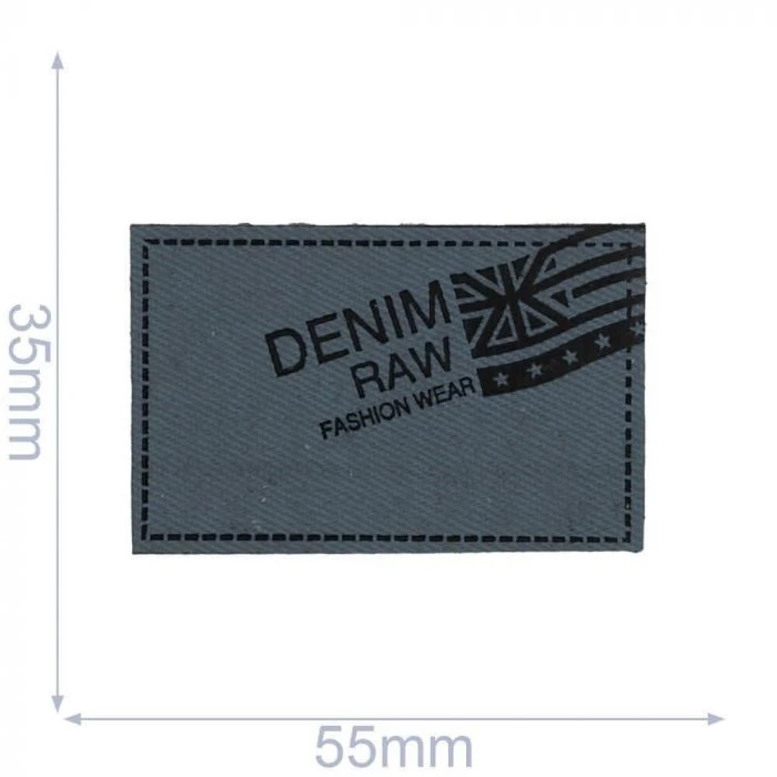 ETIQUETA DECORATIVA DENIM RAW