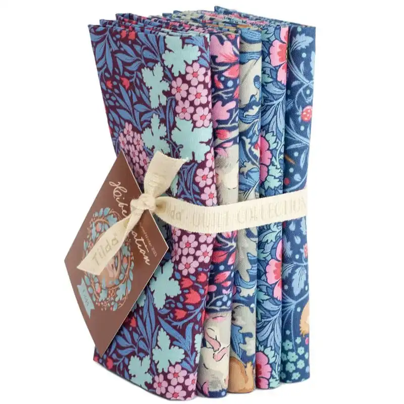 TELA TILDA FAT QUARTER HIBERNATION BLUE