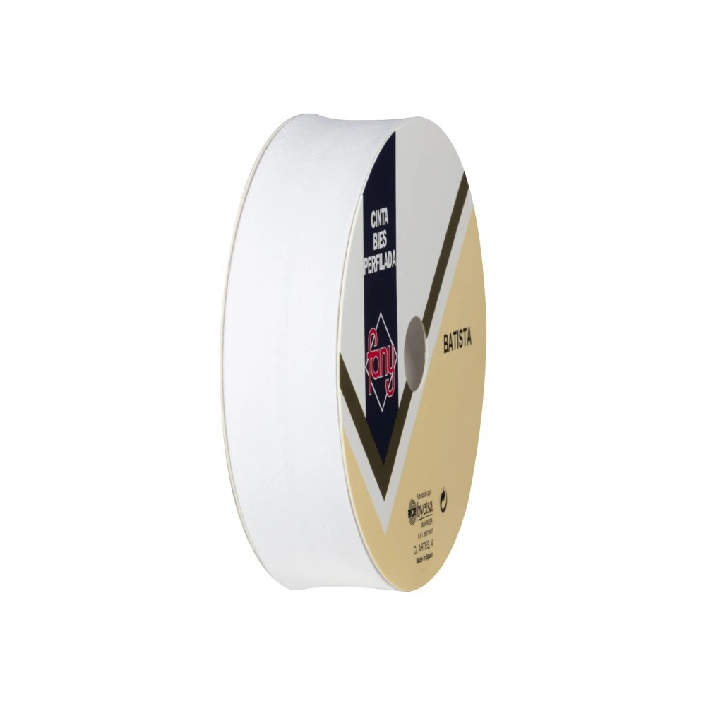 BIES PERFILADO BATISTA 18 MM COL.BLANCO