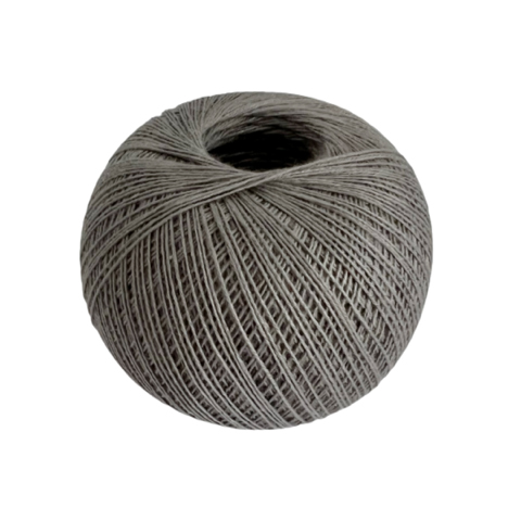 hilo gris para bordar de algodon