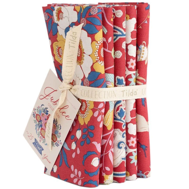 TELA TILDA FAT QUARTER JUBILEE RED