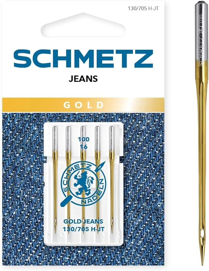 AGUJAS DOMÉSTICAS PARA JEANS GOLD SCHMETZ Nº 90