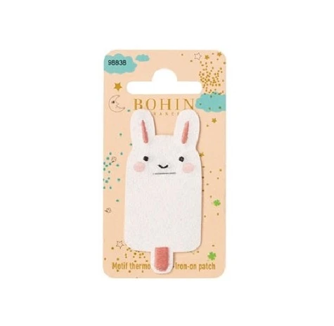 PARCHE TERMOADHESIVO BOHIN CONEJO BLANCO