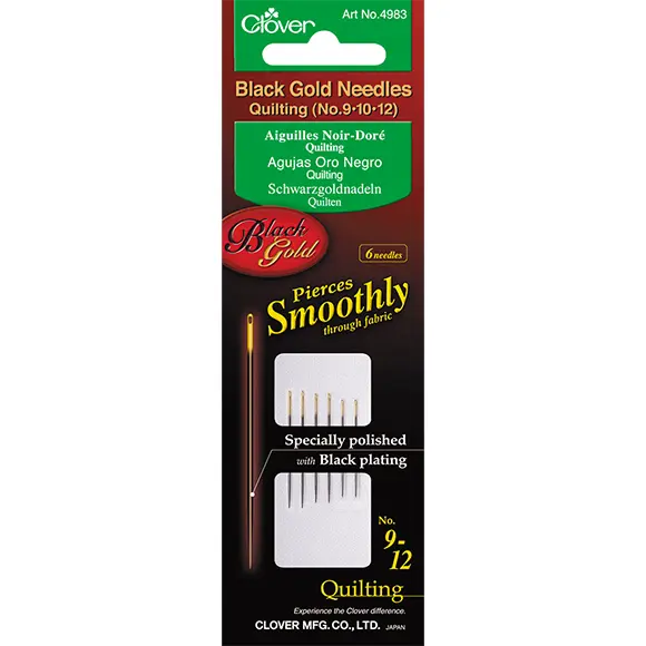 AGUJAS ORO NEGRO CLOVER Nº 9, 10 Y 12