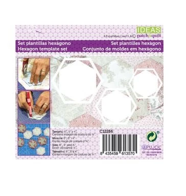 PLANTILLA SET DE 3 HEXÁGONOS