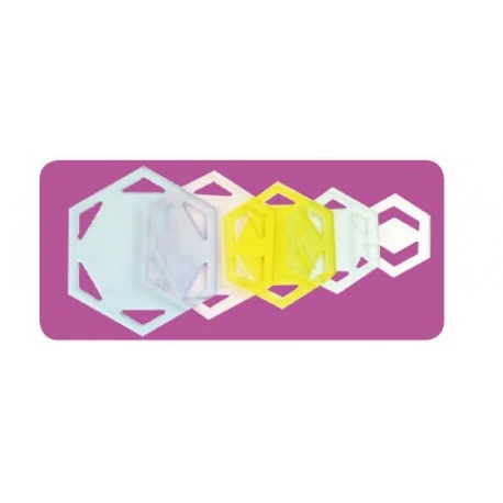 PLANTILLA SET DE 5 HEXÁGONOS