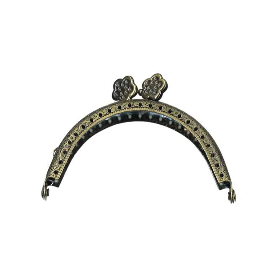 BOQUILLA BOLSO MONEDERO 5.5X5.5 ORO VIEJO