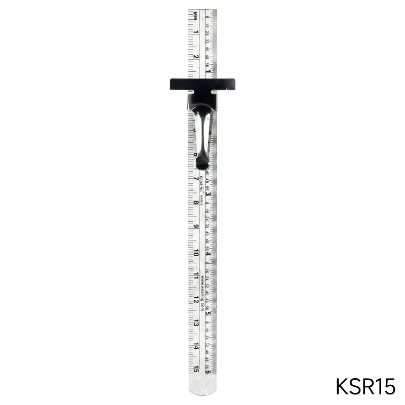 REGLA DE ACERO INOXIDABLE 15CM GALGAS