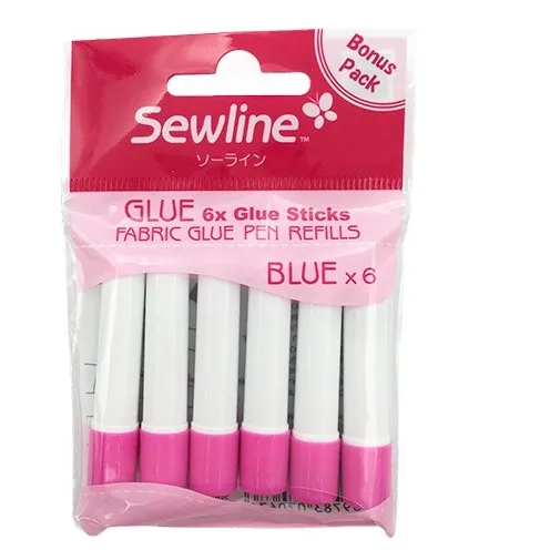 SEWLINE RECAMBIOS PEGAMENTO AZUL 6 U.