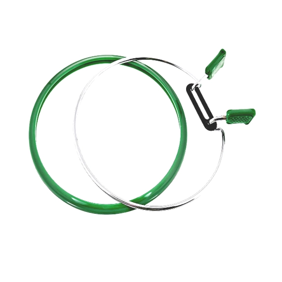 BASTIDOR NURGE CON ANILLO DE TENSION 126 MM VERDE