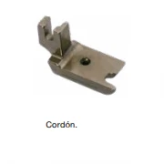 PRENSATELAS DOMÉSTICO CAÑA BAJA PARA CORDÓN