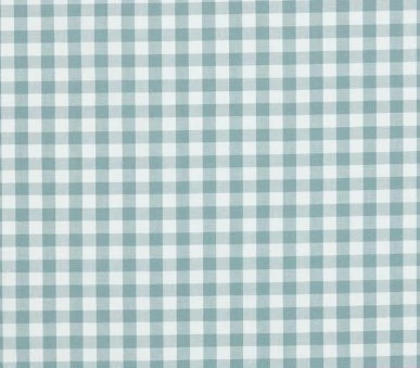 TELA VICHY ALGODÓN COLOR EUCALIPTO CUADRO 10 MM -