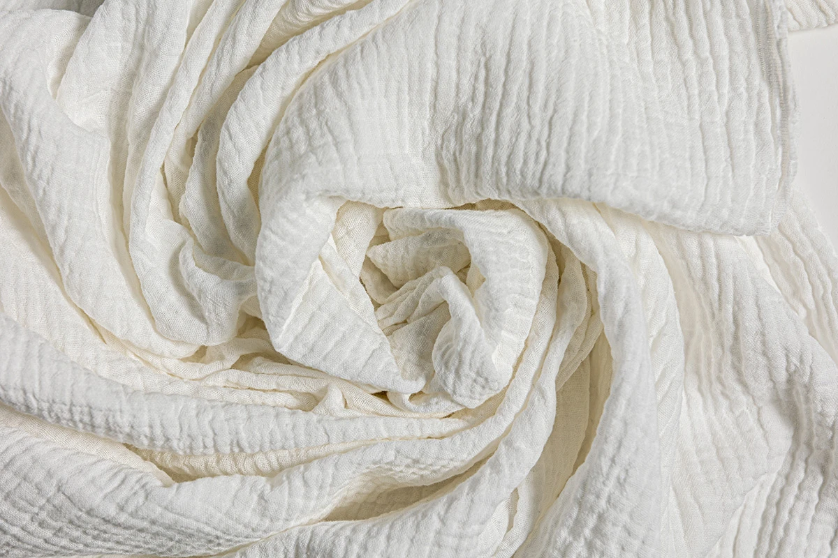 DOBLE GASA BLANCA ALGODON 100% 124G/M2 25 CM